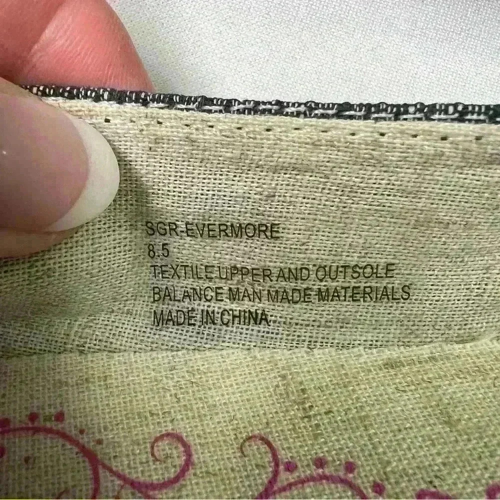 Sugar Women's Evermore Slip-On Espadrille Flats Navy Multi Wash US 8.5 new nb - Picture 8 of 8